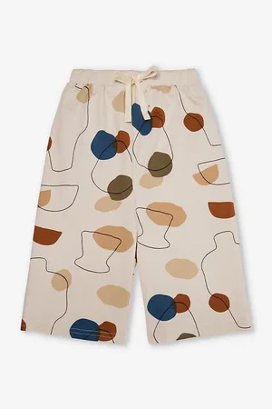 Organic Zoo Ceramics Wide-leg Organic Cotton-jersey Trousers 1-4 Years