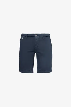Replay Benni Mid-rise Straight-leg Stretch-denim Shorts