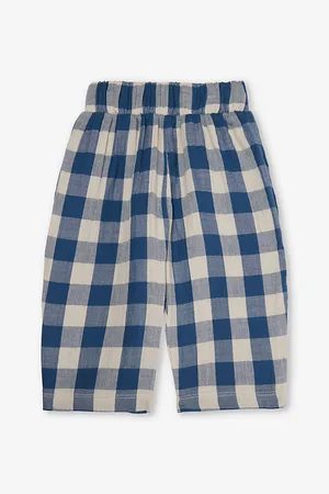 Organic Zoo Fisherman Gingham-pattern Organic-cotton Trousers 6 Months - 5 Years