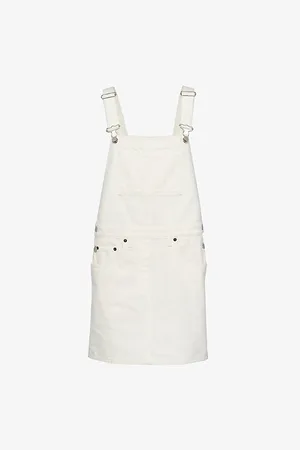 Prada Dungaree-style Denim Mini Dress