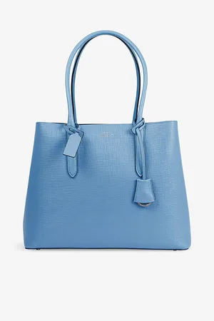 SMYTHSON Panama Business Grained-leather Tote Bag