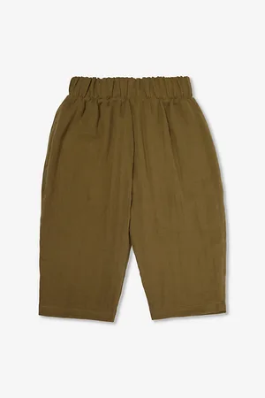 Organic Zoo Fisherman Seersucker Organic-cotton Trousers 6-48 Months