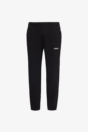 Represent Patron of the Club Brand-print Cotton-jersey Jogging Bottoms