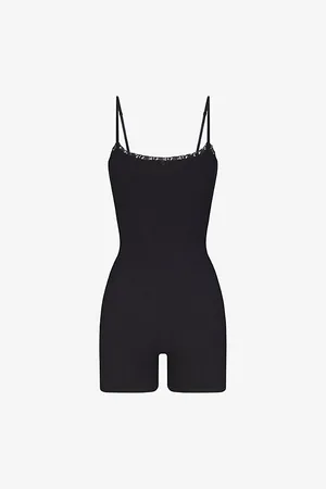SKIMS Soft Lounge Lace-trim Sleeveless Stretch-woven Body