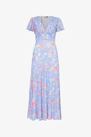 RIXO London Florida Floral-print Woven Midi Dress