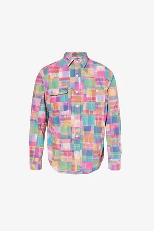 Ralph Lauren Patchwork-pattern Classic-fit Cotton Shirt
