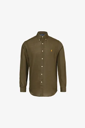Ralph Lauren Logo-embroidered Custom-fit Linen Shirt