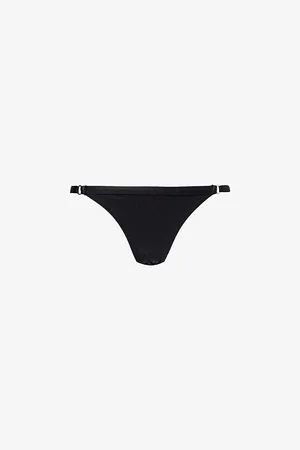 Gracejacob Sable Shimmer Glitter-embellished Bikini Bottoms