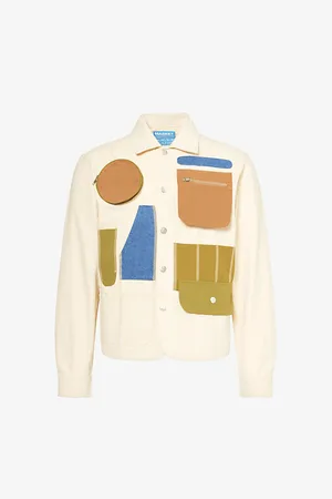 MARKET Workstation-pocket Regular-fit Cotton Overshirt