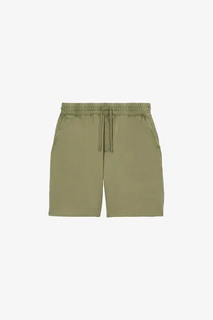 The Kooples Drawstring Straight-cut Cotton-jersey Shorts
