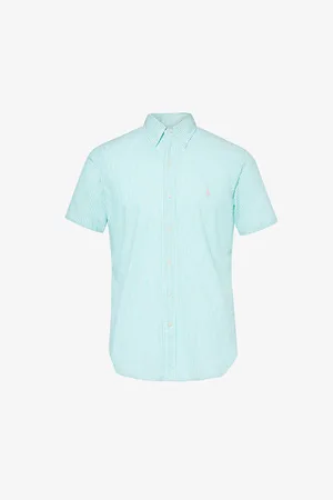 Ralph Lauren Seersucker Short-sleeve Cotton Shirt
