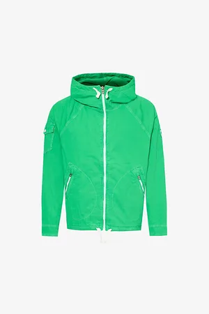 Ralph Lauren Drawstring-hood Brand-appliqué Cotton-blend Jacket