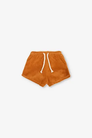 Organic Zoo Waffle Drawstring-waist Organic-cotton Towelling Shorts