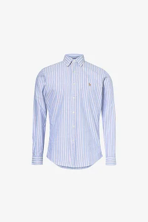 Ralph Lauren Logo-embroidered Cotton-oxford Shirt