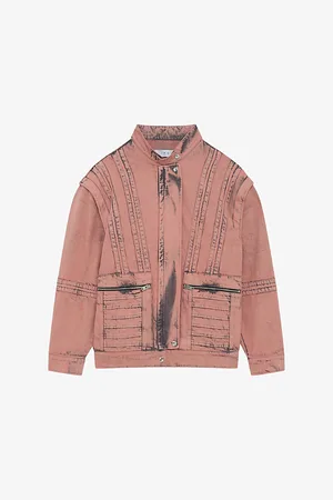 IRO Odil Faded-wash Oversized Denim Jacket