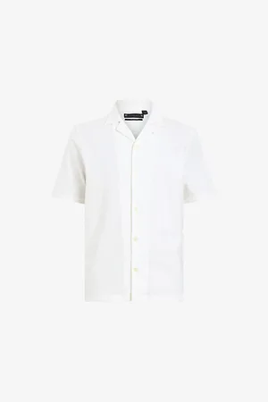 AllSaints Hudson Logo-embroidered Relaxed-fit Organic-cotton Shirt