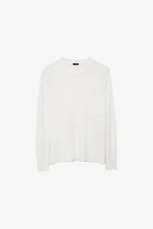 Joseph Round-neck Super-fine Merino-wool and Silk Top
