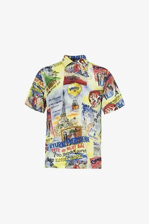 Ralph Lauren Travel-print Short-sleeved Woven Shirt