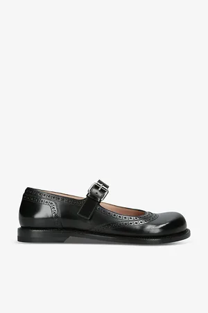 Loewe Campo Leather Mary Jane Flats