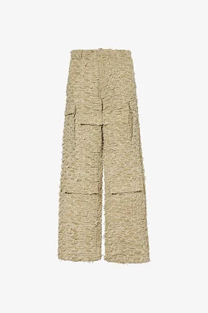 Who Decides War by Ev Bravado Distressed Brand-patch Regular-fit Jeans