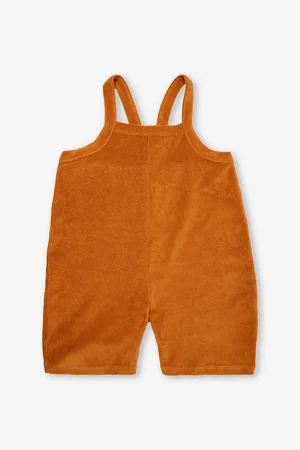 Organic Zoo Cropped Terry-towelling Organic-cotton Dungarees 1-4 Years