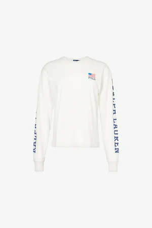 Ralph Lauren Logo Text-print Cotton-jersey T-shirt