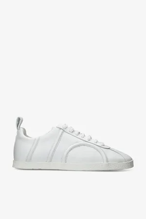 Totême Logo-pattern Low-top Leather Trainers