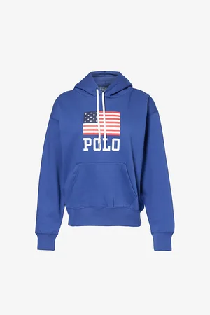 Ralph Lauren American Flag-print Cotton-blend Jersey Hoody