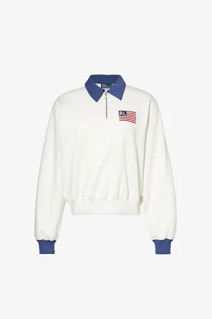 Ralph Lauren Flag Logo-print Cotton-blend Top