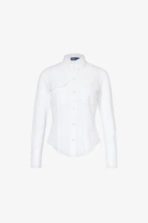 Ralph Lauren Broderie-anglaise Linen Shirt