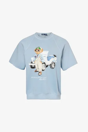 Ralph Lauren Bear-print Cotton-jersey Sweatshirt