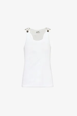 Jean Paul Gaultier Buckle-embellished Slim-fit Cotton Top