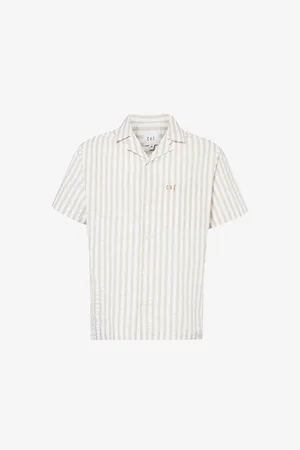 CHE Marinero Stripe-pattern Boxy-fit Cotton Shirt