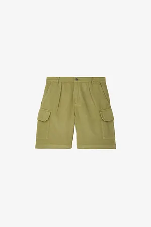 The Kooples Cargo-pocket Straight-cut Cotton-blend Shorts