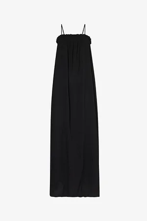Pretty Lavish Ada Shirred Stretch-woven Maxi Dress