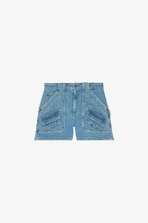 The Kooples Pocket Straight-cut Stretch-denim Shorts