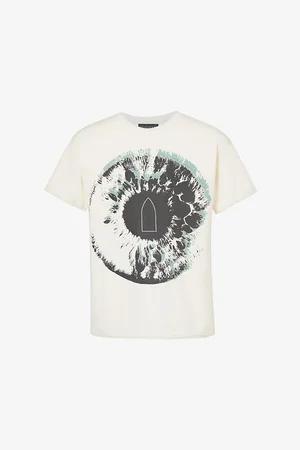 Who Decides War by Ev Bravado Eye Graphic-print Cotton-jersey T-shirt