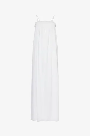 Pretty Lavish Ada Shirred Stretch-woven Maxi Dress