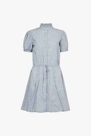 Ralph Lauren Floral-print Belted Cotton-poplin Midi Dress