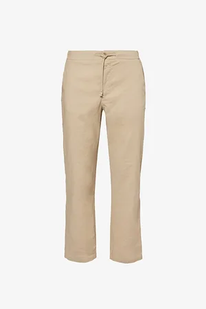 Frescobol Carioca Mendes Tapered-leg Stretch-linen and Cotton-blend Trousers