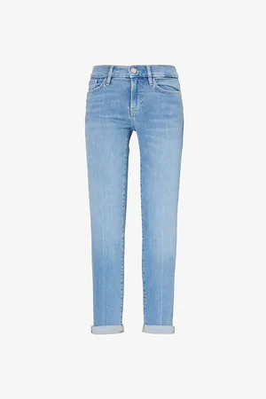 Frame Le Garcon Skinny-leg Mid-rise Organic Denim-blend Jeans
