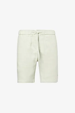 Frescobol Carioca Felipe Drawstring-waist Regular-fit Linen and Cotton-blend Shorts