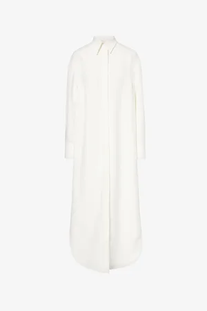 VALENTINO GARAVANI Spread-collar Split-sides Woven Shirt