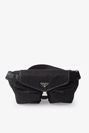 Prada Re-nylon Recycled-nylon and Leather Shoulder Bag
