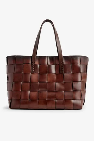 Dragon Diffusion Japan Woven-leather Top-handle Tote Bag