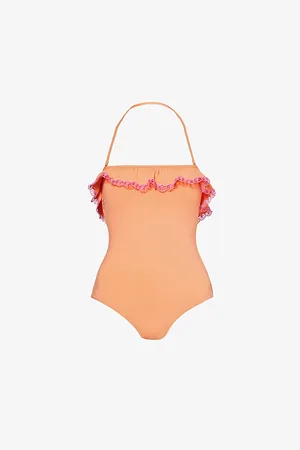 Seafolly Lucia Frilled-trim Stretch Recycled-nylon Swimsuit