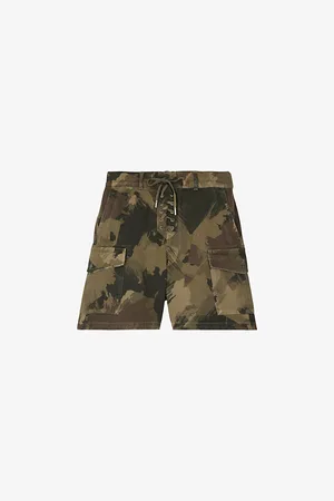 The Kooples Print Relaxed-fit Cotton Shorts