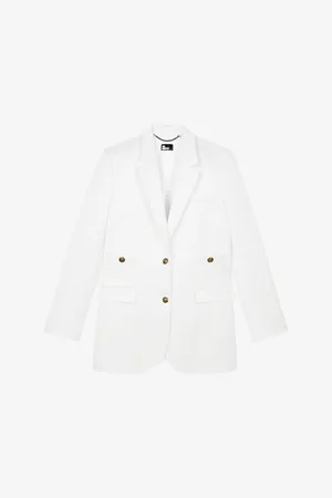 The Kooples Notch-lapel Single-breasted Woven Blazer