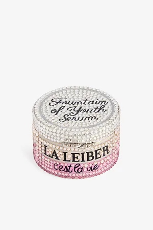 Judith Leiber Miniature La Leiber Crystal-embellished Brass Clutch