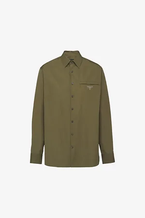 Prada Classic-collar Oversized-fit Cotton Shirt